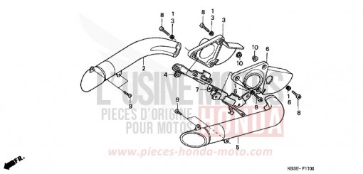 CONDUIT D'AIR NSR125R1 de 2001